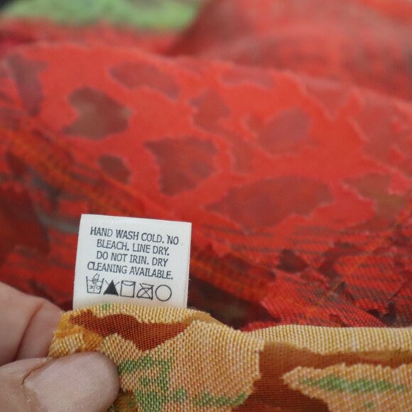 Toni Morgan Women's Size L Semi-Sheer Front Button Jacket Colorful NWOT - Picture 9 of 9